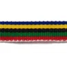 Cinta para Medalla Olimpica (Azul, Amarillo, Negro, Verde y Rojo) de 2,2cm de ancho y 80 cm de largo con enganche Metálico