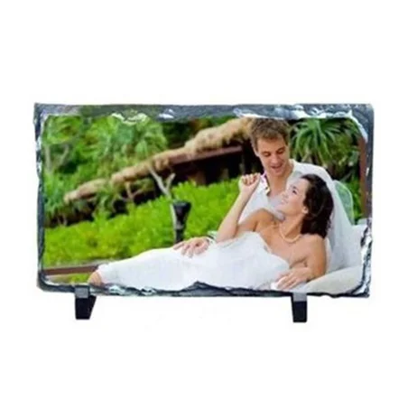 Portafotos para sublimación de piedra pizarra de 30 x 20 cm Personalizable