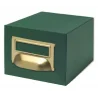 Fichero fichas tela verde 500 fichas n.1 tamaño 65x95 mm