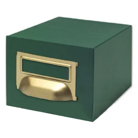 Fichero fichas tela verde 500 fichas n.3 tamaño 100x150 mm