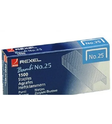 Grapas rexel nº25 21/4 caja de 1500 unidades