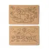 pack de 2 puzzles ZEON de cartón reciclado