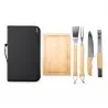 Set para barbacoa WEBEK con Cuchillo, trinchador, pinzas, espátula y una tabla