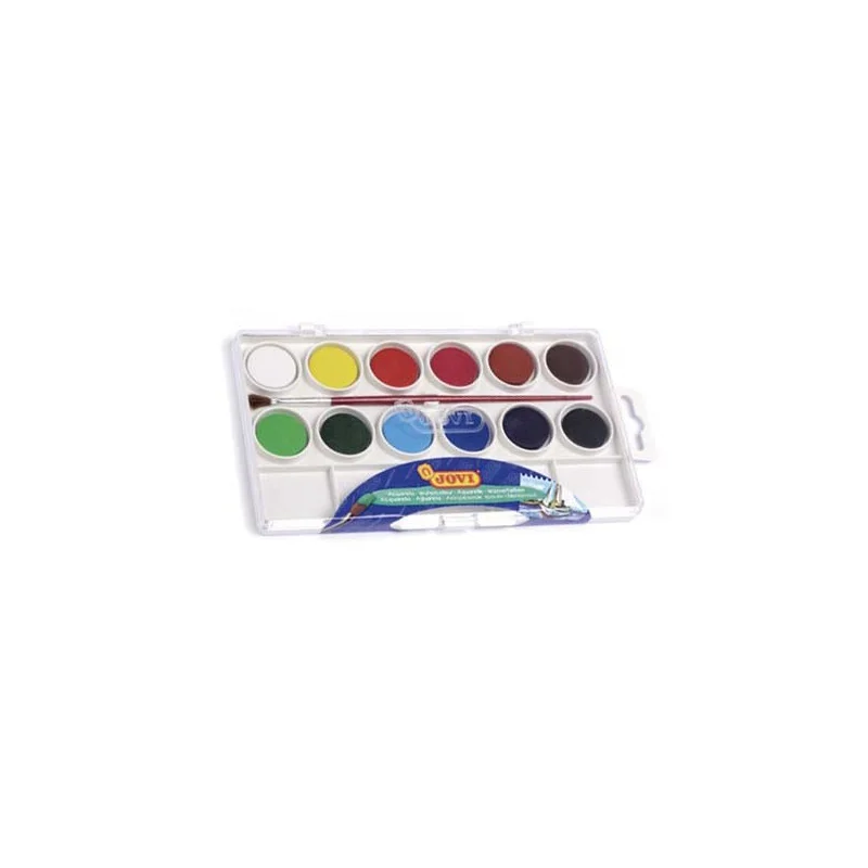 Acuarela jovi 12 colores estuche de plastico