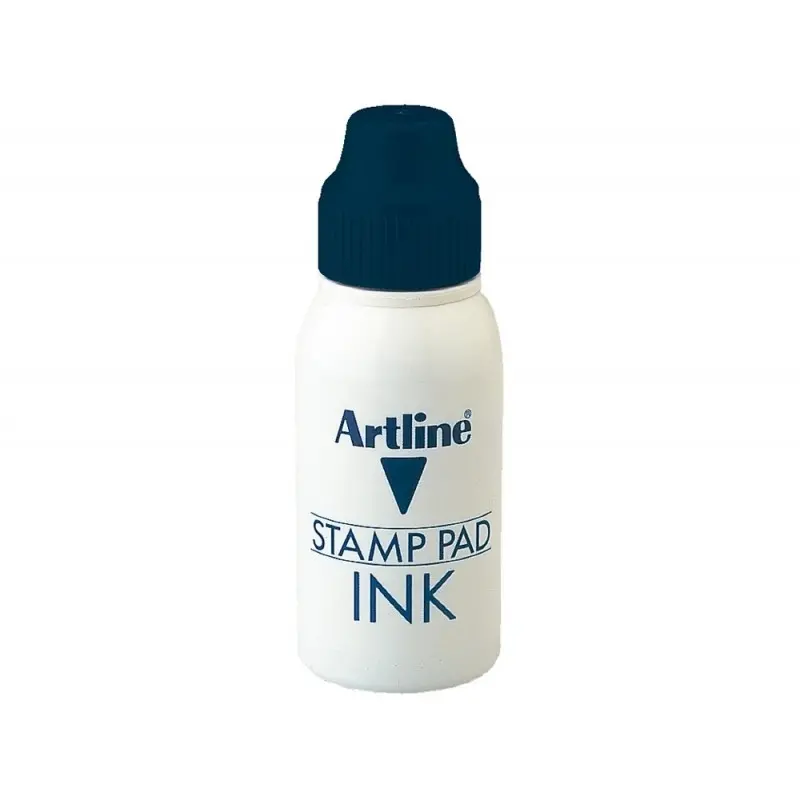 Tinta tampon artline negra bote 50 cc