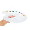 Paleta plastico lidercolor ovalada 10 huecos diestros tamaño 17x22,5cm