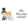 LOTE 30 TARJETAS PARA DETALLE BODA PRECORTADAS