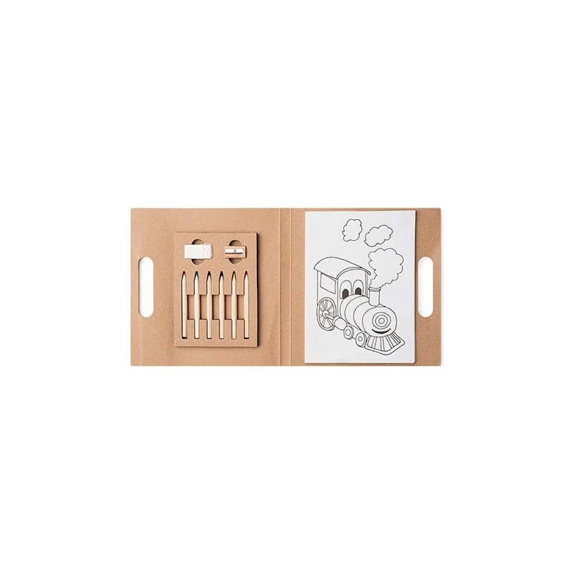 SET ESCRITURA RESOL con dibujo, lapiceros, sacapuntas y goma