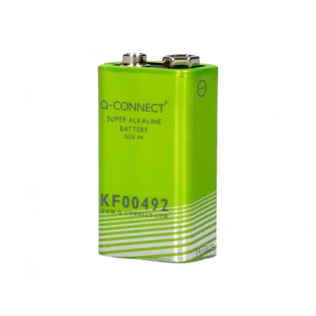 Pila q-connect alcalina 9v blister con 1 unidad