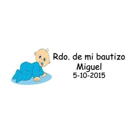 LOTE 30 TARJETAS PARA DETALLE BAUTIZO NIÑO PRECORTADAS y personalizadas