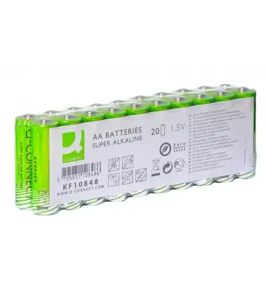 Pila q-connect alcalina aa paquete con 20 unidades