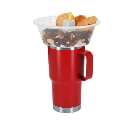 Bowl Apeyar para aperitivos y hueco para pajita