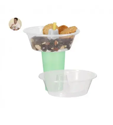 Bowl Apeyar para aperitivos y hueco para pajita