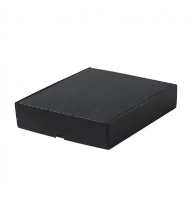 Lote de 50 Cajas Presentación Mexar de Cartón Corrugado en color negro de 21 x 5 x 25 cm