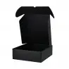 Lote de 50 Cajas de Presentación Halfred de Cartón Corrugado de color negro de 26.5 x 9 x 30 cm