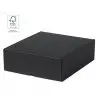 Lote de 50 Cajas de Presentación Halfred de Cartón Corrugado de color negro de 26.5 x 9 x 30 cm