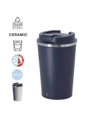 Vaso Térmico Thira de 350 ml de Acero Inoxidable Reciclado e Interior cerámico
