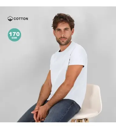 Camiseta Adulto Blanca Stiles 100% Algodón Ring Spun