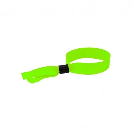Pulsera Fluorescente Clasmy Ajustable con Cierre de Seguridad de Poliéster y ABS