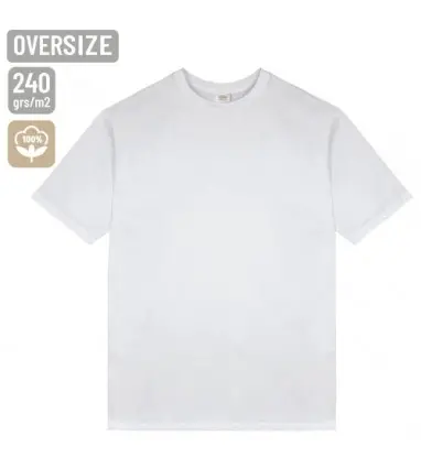 CAMISETA Blanca OVERSIZE de ALGODÓN 240