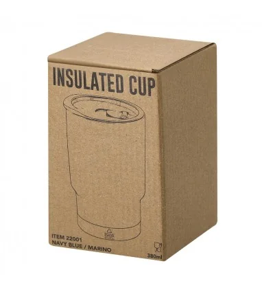 Vaso Térmico Clancy de 380 ml de PP Reciclado y Acero Inoxidable Reciclado