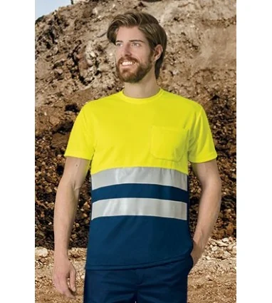 Camiseta de Alta Visibilidad de Manga Corta DEMOLITION