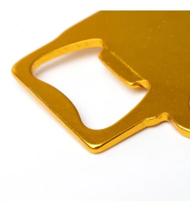 Llavero abridor ARTOIS de aluminio reciclado con forma de jarra de cerveza