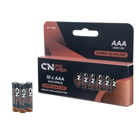 PACK DE PILAS ALCALINA R03-AAA CN POWER (10 UNIDADES)