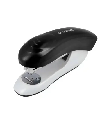 Grapadora q-connect kf14204 plastico abs negra capacidad 20 hojas