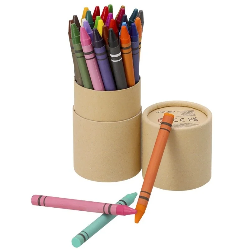 Set de 30 Ceras Riokon con estuche de Cartón Reciclado