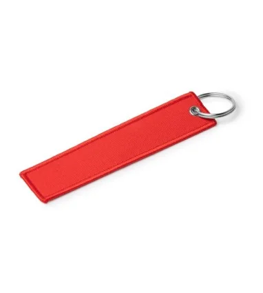 Llavero rectangular de tela TOMCAT de RPET