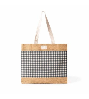 Bolsa de asas largas de algodón y yute RAY