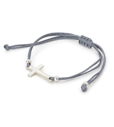 Brazalete ajustable con detalle Cruz Lyndon