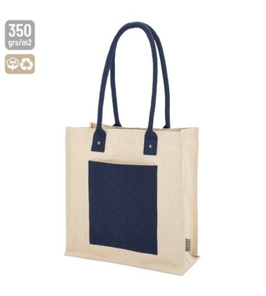 Bolsa de algodón canvas reciclado de 350grs con asa larga SURAT