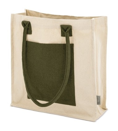 Bolsa de algodón canvas reciclado de 350grs con asa larga SURAT
