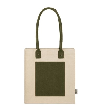Bolsa de algodón canvas reciclado de 350grs con asa larga SURAT
