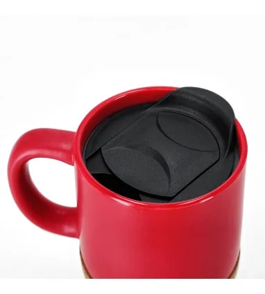 Taza Shivak de 330 ml de Cerámica y Corcho con tapa