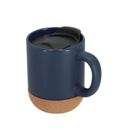 Taza Shivak de 330 ml de Cerámica y Corcho con tapa