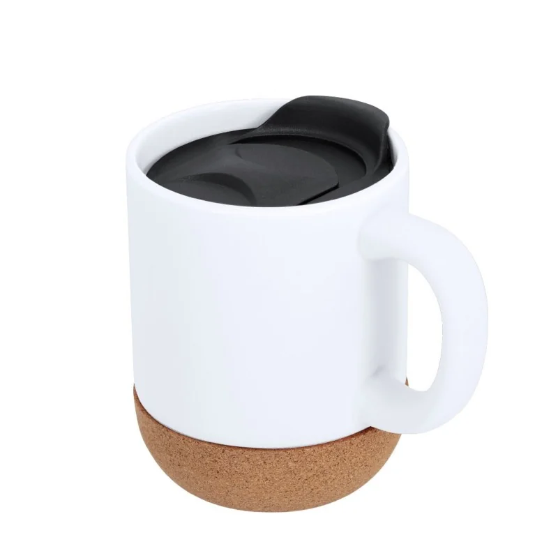 Taza Shivak de 330 ml de Cerámica y Corcho con tapa