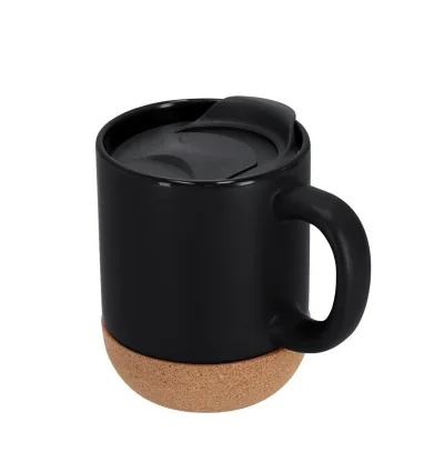 Taza Shivak de 330 ml de Cerámica y Corcho con tapa