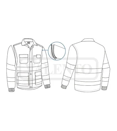 Chaqueta desmontable de Visibilidad Realzada PRESTON
