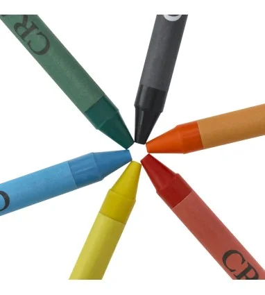 Caja de 6 Ceras Cucko presentado en caja de cartón blanca