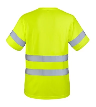 CAMISETA CON BOLSILLO Y BANDAS REFLECTANTES KRZ Amarillo