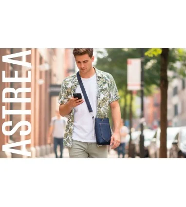 Bolsa bandolera o BOLSO PORTATODO ASTREA de color vaquero