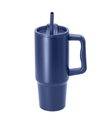 Taza Térmica Yukon de 900 ml de Acero Inoxidable Reciclado con pajita