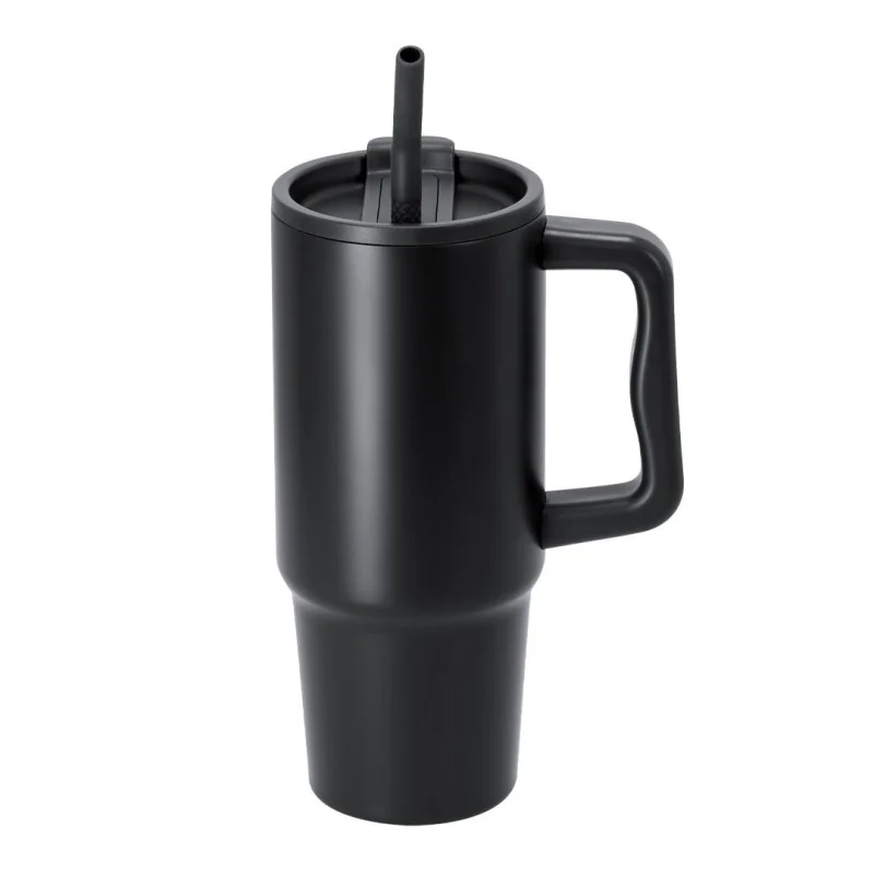 Taza Térmica Yukon de 900 ml de Acero Inoxidable Reciclado con pajita