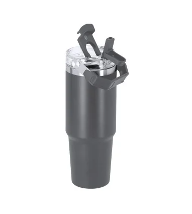 Vaso Térmico Transil de 900 ml de Acero Inoxidable Reciclado con pajita, asa y tapa