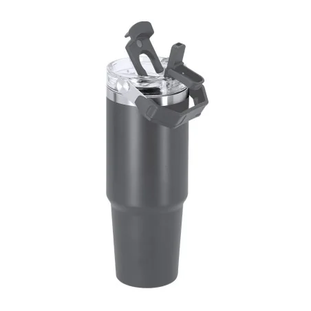 Vaso Térmico Transil de 900 ml de Acero Inoxidable Reciclado con pajita, asa y tapa