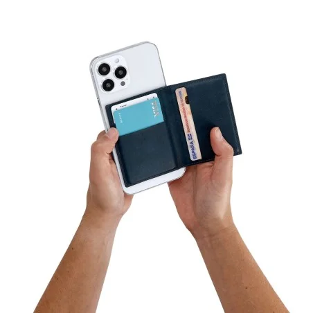 Tarjetero Salwen Magnético con 4 Compartimentos de PU