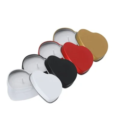 Vela Aromática Linxo de Aroma Vainilla de Aluminio con forma de corazón